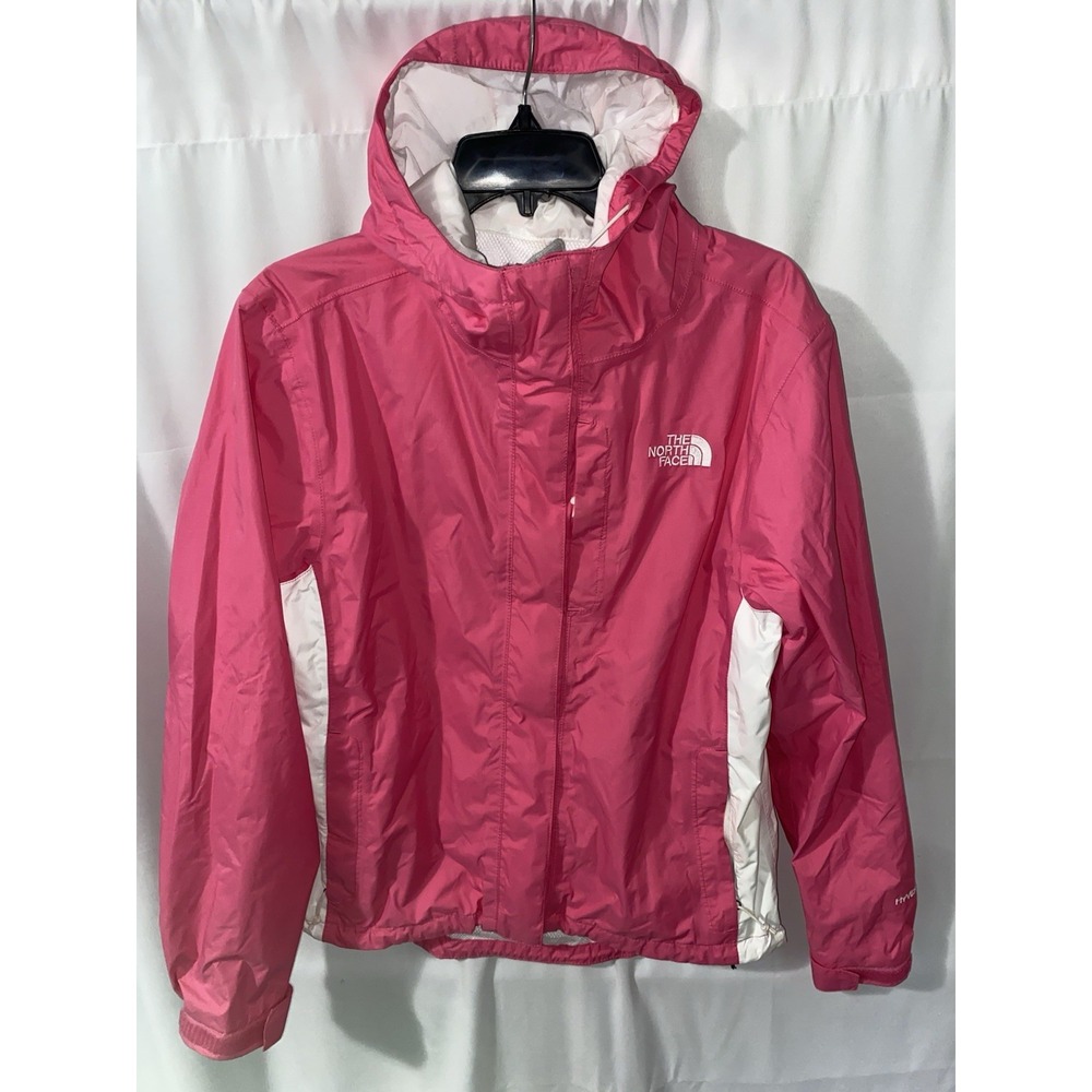 North Face Stinson HyVent Rain Jacket Womens Small Purple Full Zip Hooded ABUK